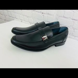 - Perry Ellis Mens Slip On Dress Shoe Black Sz 10